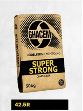 GHACEM 42.5 R Super Strong - High quality construction material available for delivery across Ghana